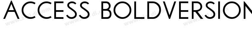 Access BoldVersion 1字体转换